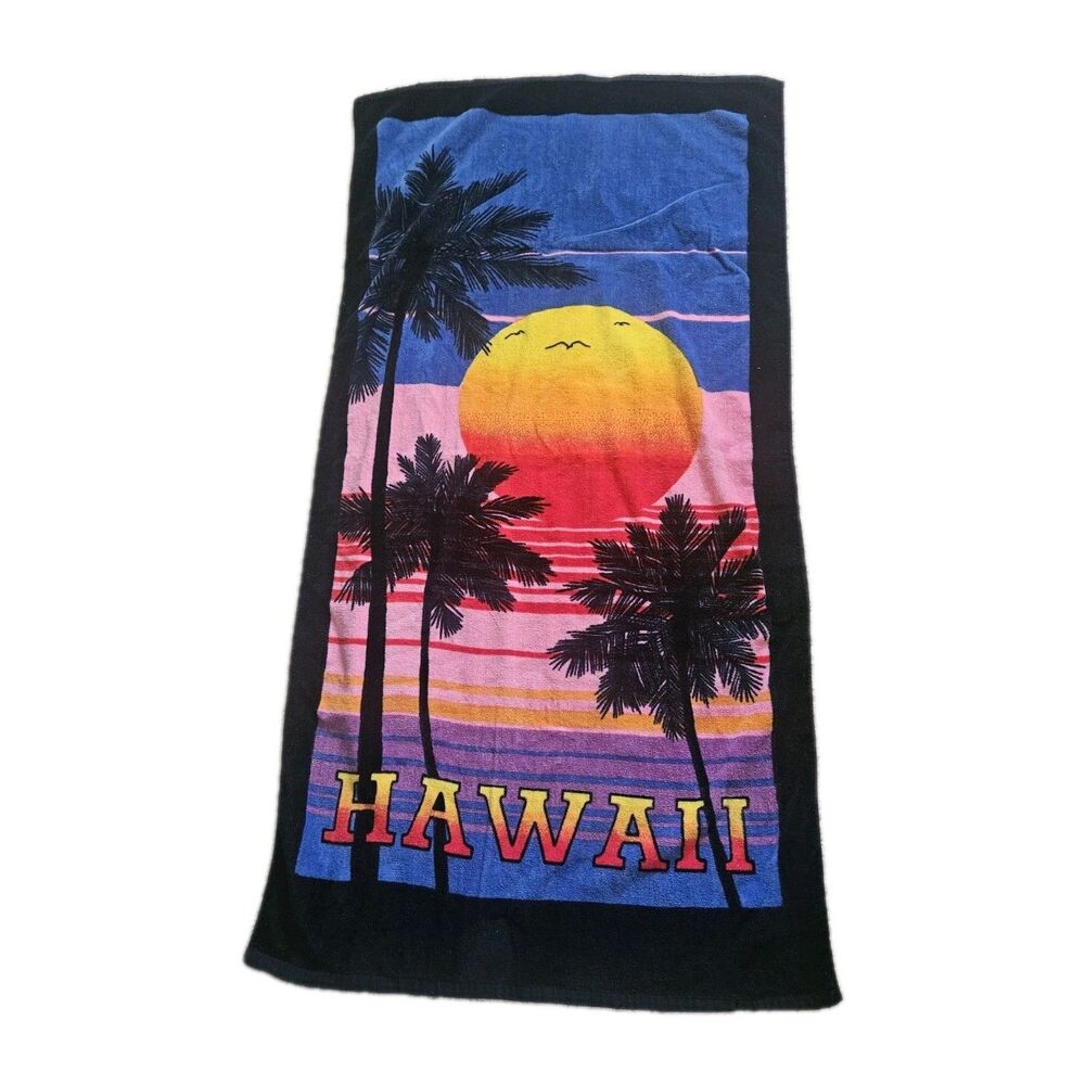 Vintage Hawaiian Beach Towel